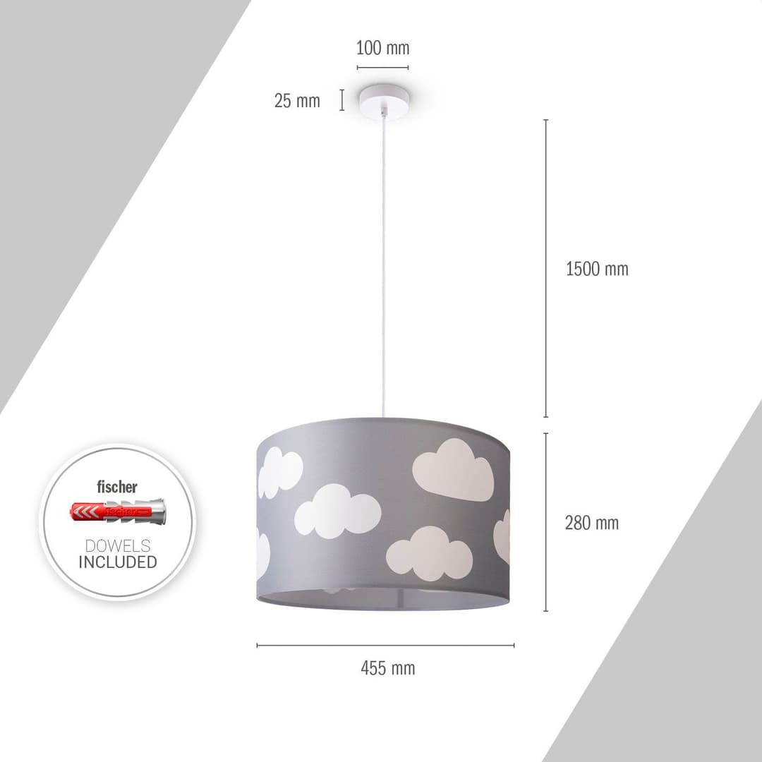 Paco Home Pendelleuchte Hugo Cosmo | Mehrfarbig
