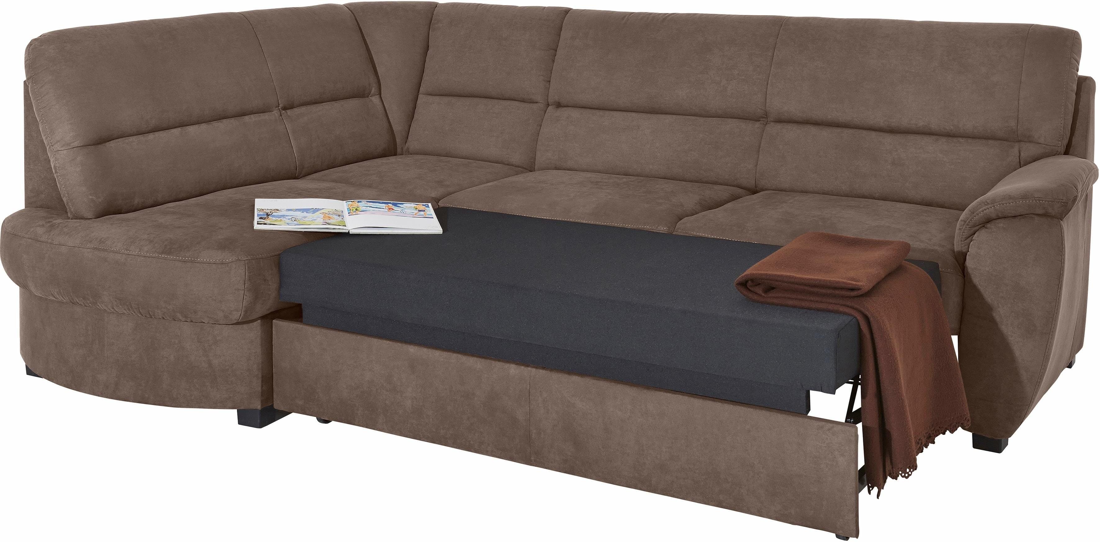 sit&more Ecksofa Pandora L-Form | Braun