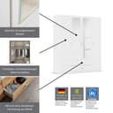 rauch Kleiderschrank GAMMA | Grau 2