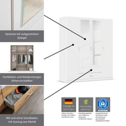 rauch Kleiderschrank GAMMA | Grau