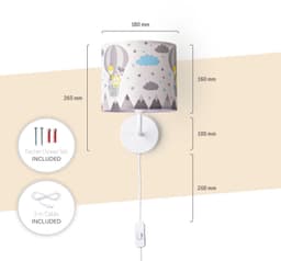 Paco Home Wandleuchte Cosmo 343 | Mehrfarbig