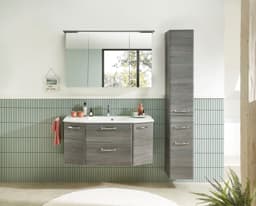 Saphir Hochschrank Quickset | Grau