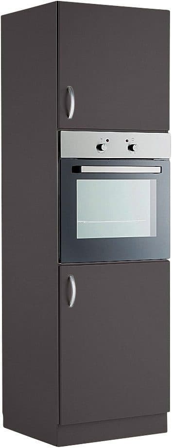wiho Küchen Backofenumbauschrank Flexi | Schwarz