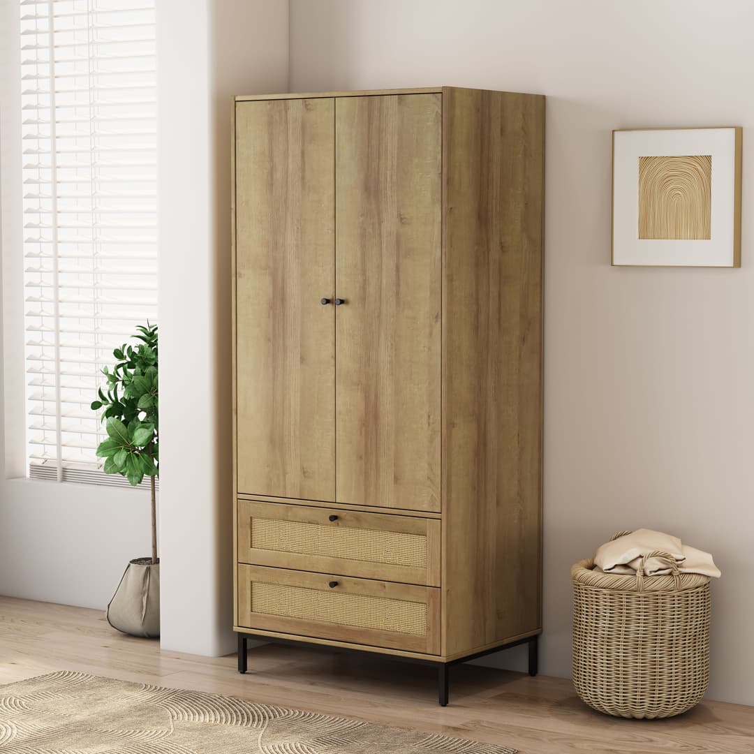 OTTO home Kleiderschrank Motala Schlafzimmerschrank Garderobe Boho