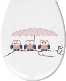 Kleine Wolke WC-Sitz Eulen | Braun
