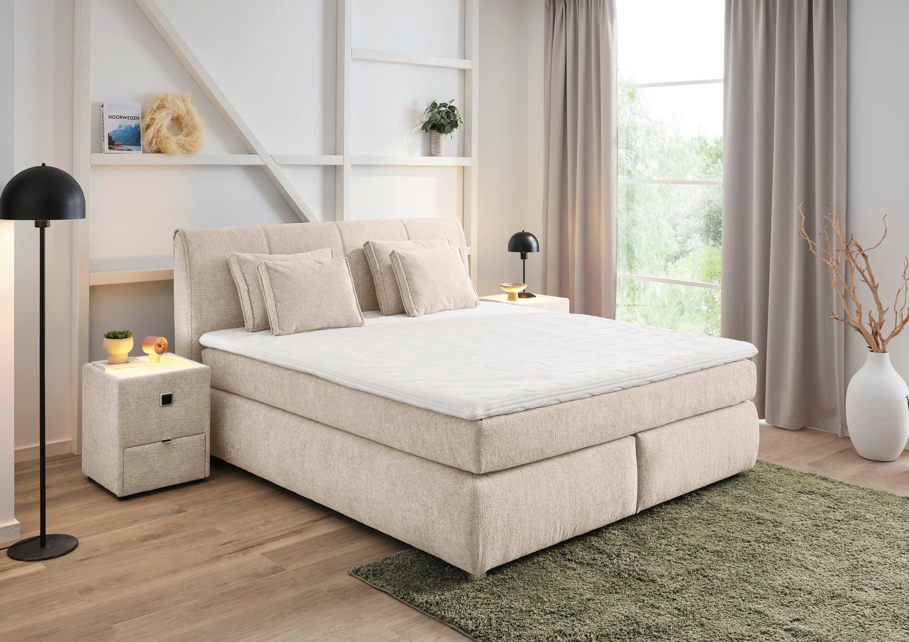 Jockenhöfer Gruppe Boxspringbett Carla | Beige