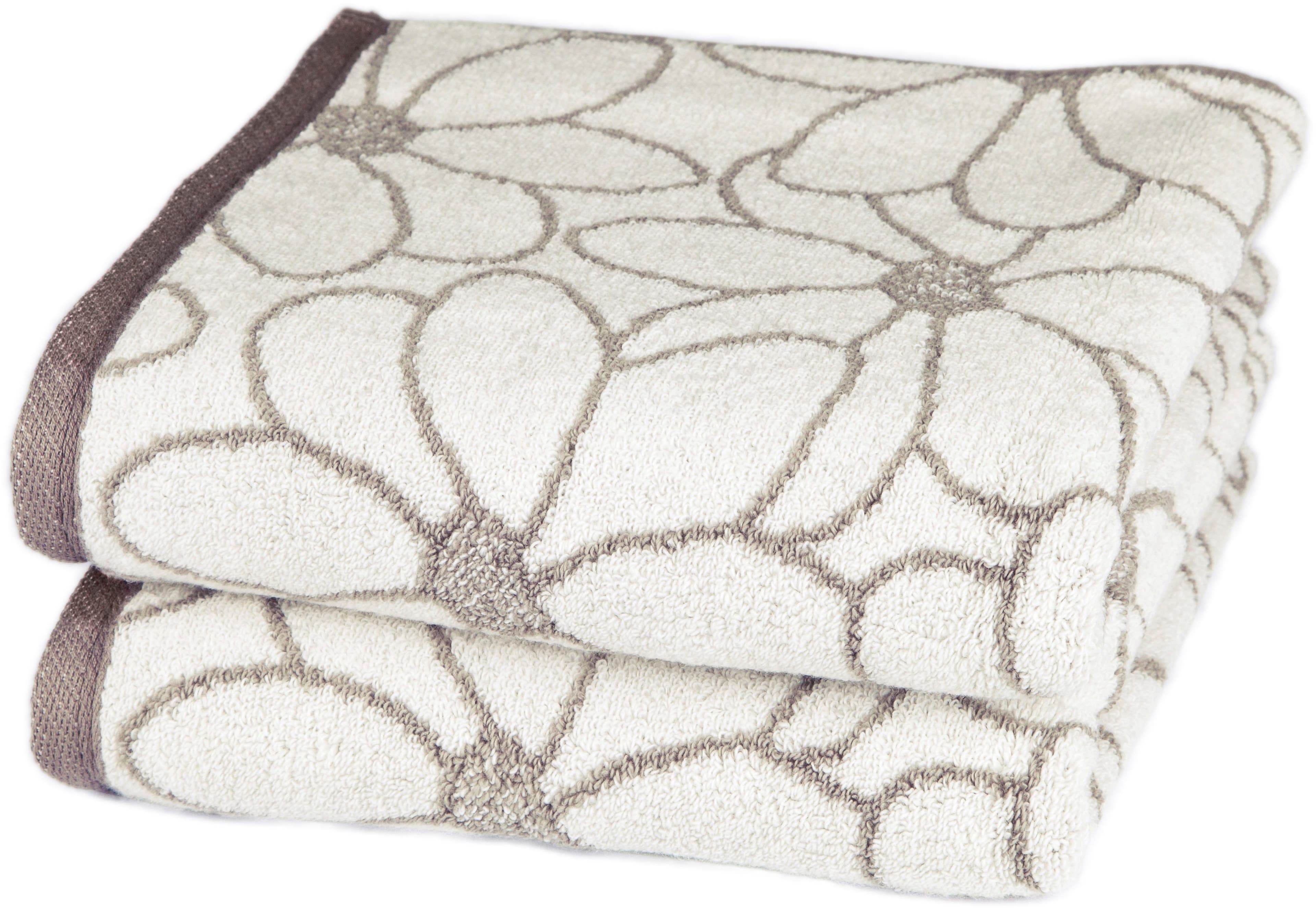 ROSS Handtücher Blütenfond | Beige