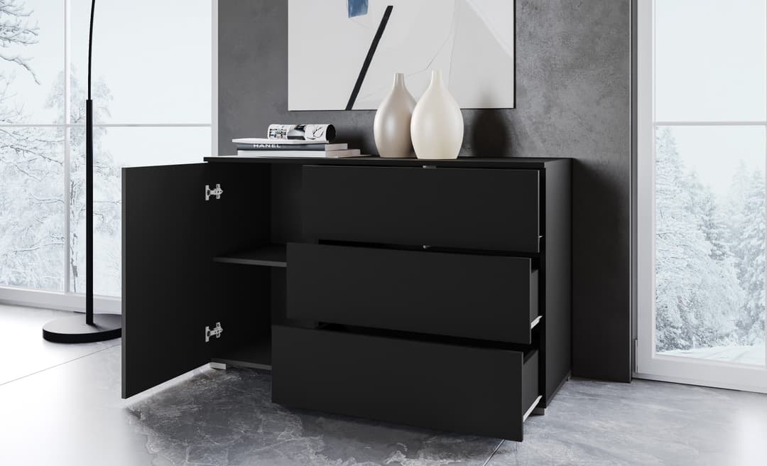 OTTO home Sideboard PARIS | Schwarz