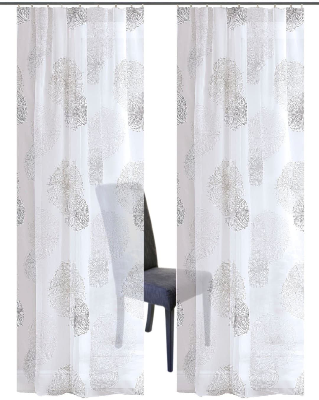 HOME WOHNIDEEN Vorhang RAWLINS | Grau