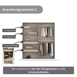 rauch Koluna Drehtürenschrank | Weiß