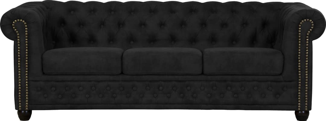 Home affaire Chesterfield-Sofa Rysum | Schwarz