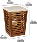 WENKO Wäschetruhe Fondi | Braun 5