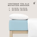 Schlafgut Basic Cotton Spannbettlaken | Blau 5