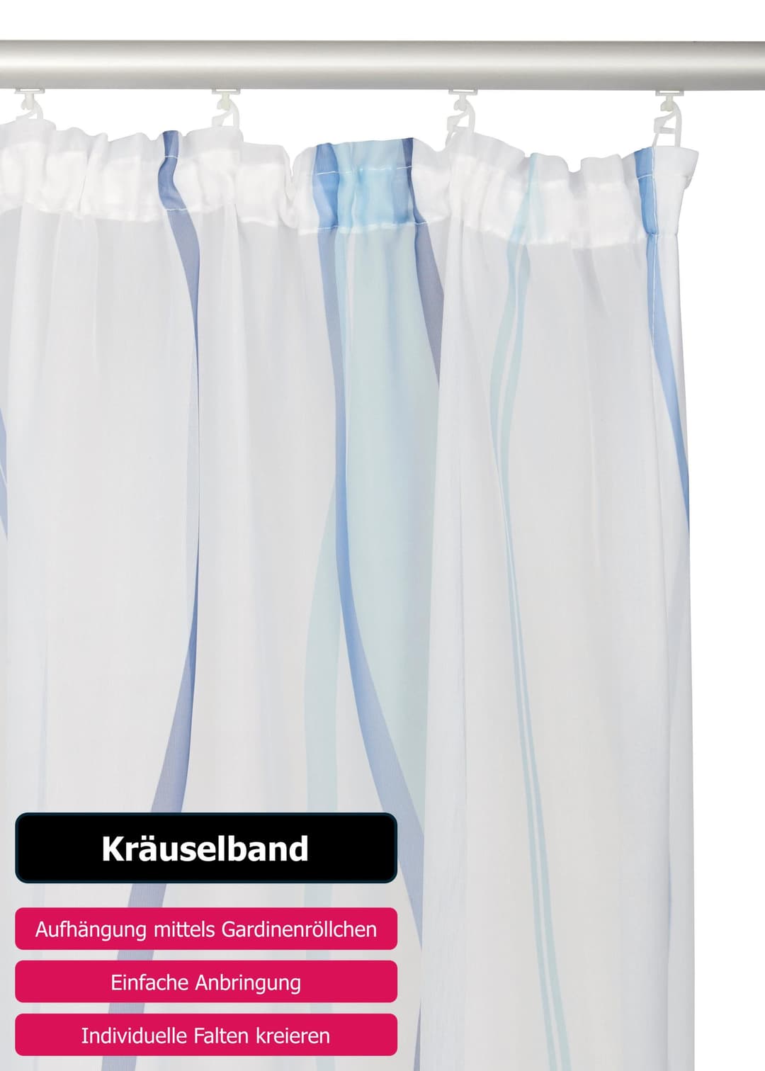 OTTO home Gardine Dimona | Mehrfarbig