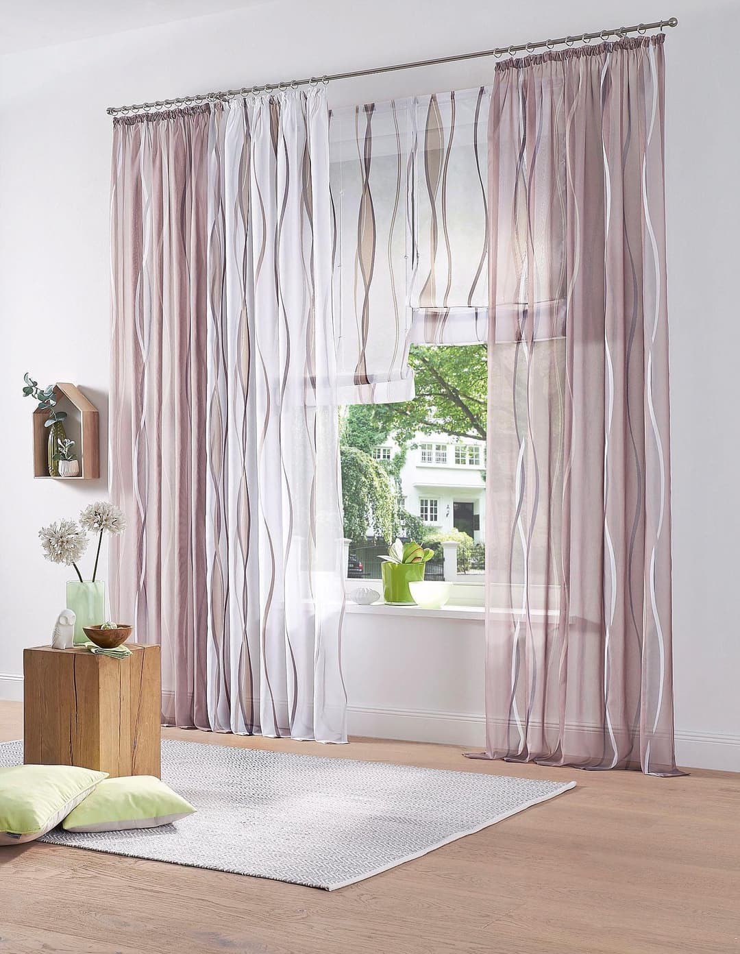 OTTO home Gardine Dimona | Mehrfarbig