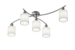 TRIO Leuchten Deckenleuchte Garda | Silber