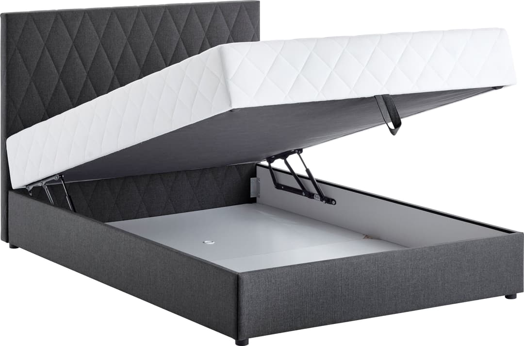 ATLANTIC home collection Boxbett "Benita" | Grau