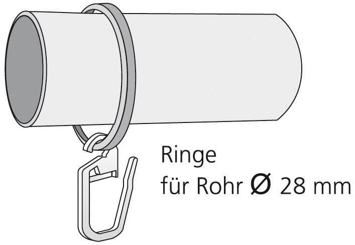 Liedeco Gardinenring | Holztöne
