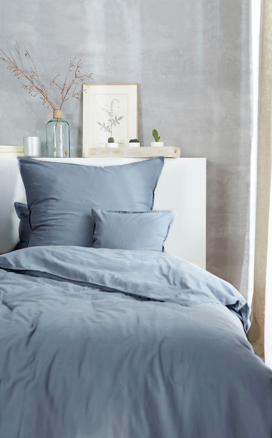 Primera Bettwäsche Stone-Washed | Blau