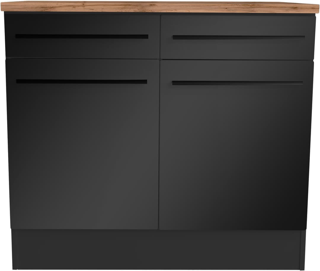 BASIC by Balculina Unterschrank Jazz 100er | Schwarz