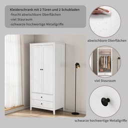 OTTO home Kleiderschrank Borkum | Weiß