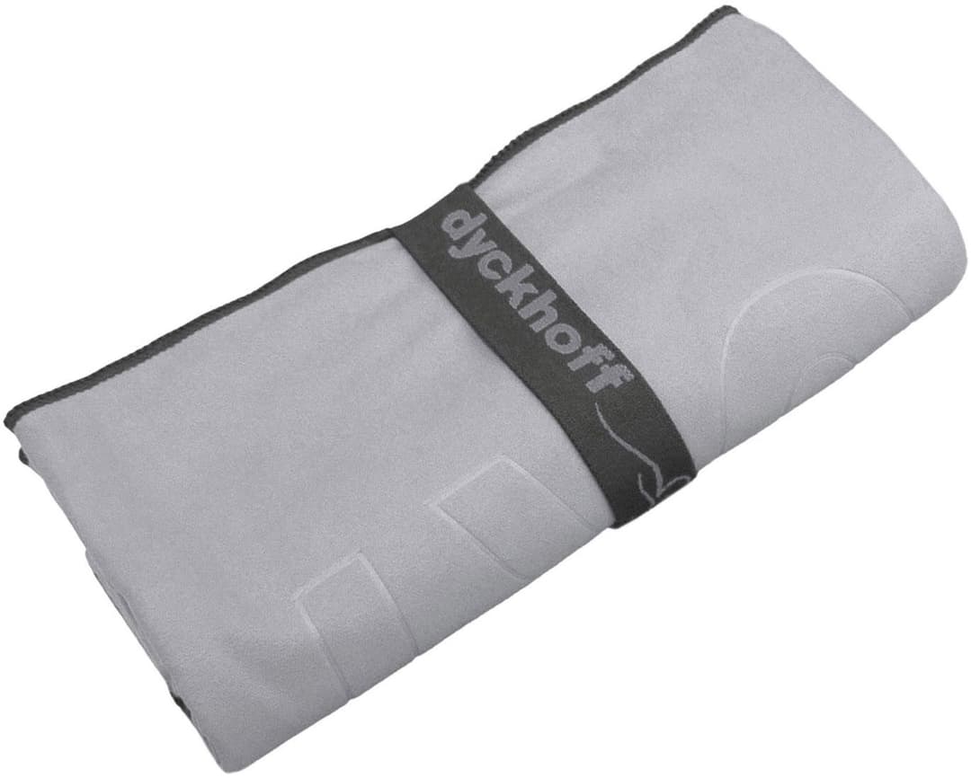 Dyckhoff Sporthandtuch Mikrofaser Sporttuch | Grau
