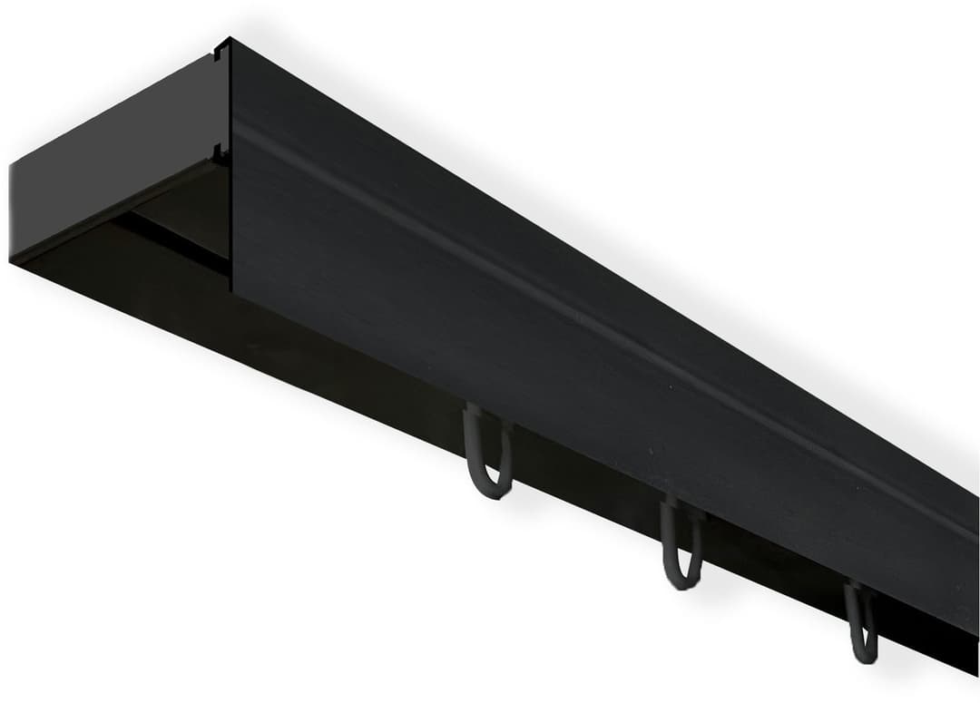 SN DECO GROUP Gardinenschiene Vorhangschiene SH | Schwarz