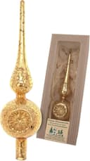 Krebs Glas Lauscha Christbaumspitze Antike Mercury Glas Reflexspitze