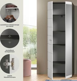Home affaire Garderobenschrank Rumba | Weiß