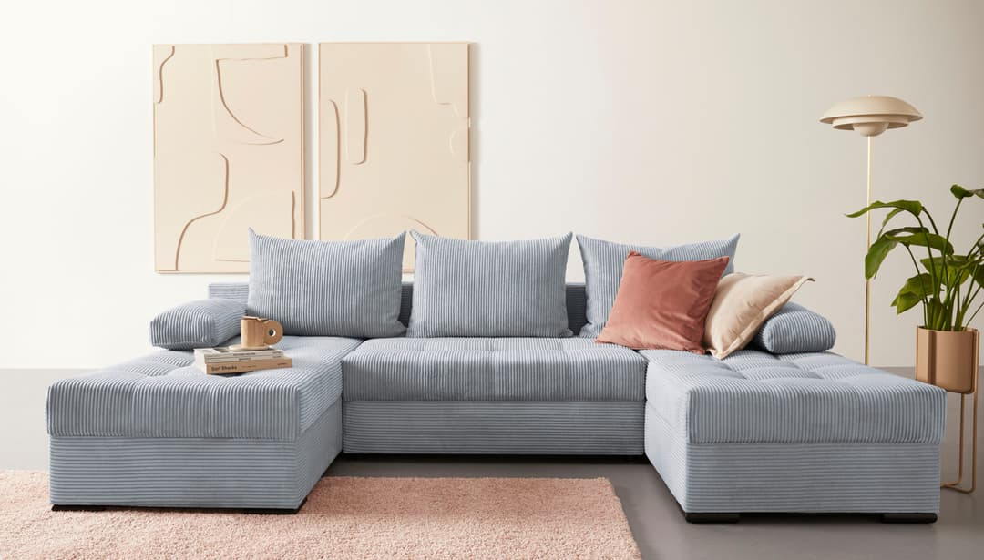 COLLECTION AB Wohnlandschaft Josy U-Form | Grau
