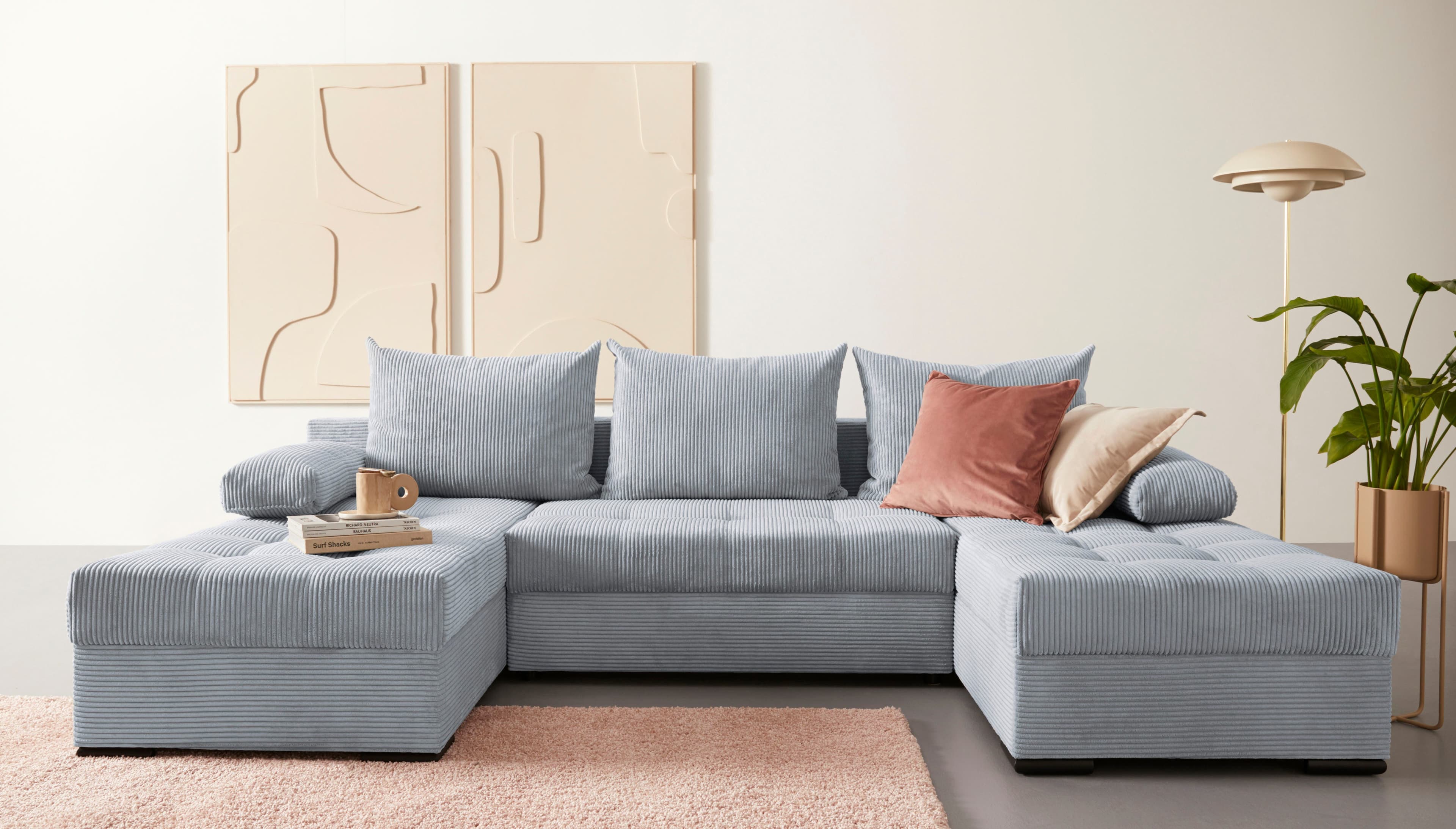 COLLECTION AB Wohnlandschaft Josy U-Form | Grau