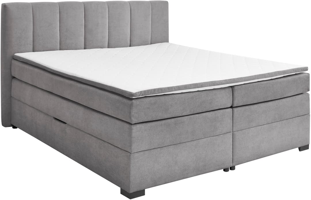 ED EXCITING DESIGN Boxspringbett Pescara | Grau