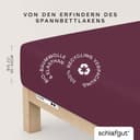 Schlafgut Spannbettlaken PURE Bio-Baumwolle | Lila