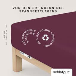 Schlafgut Spannbettlaken PURE Bio-Baumwolle | Lila