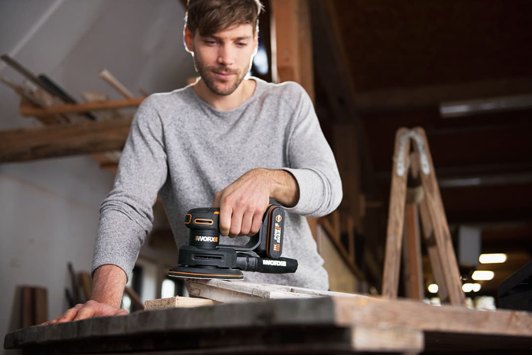 Worx Akku-Tellerschleifer WX822.9 | Schwarz