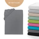 TOM TAILOR HOME Spannbettlaken Tom Tailor Jersey | Grau