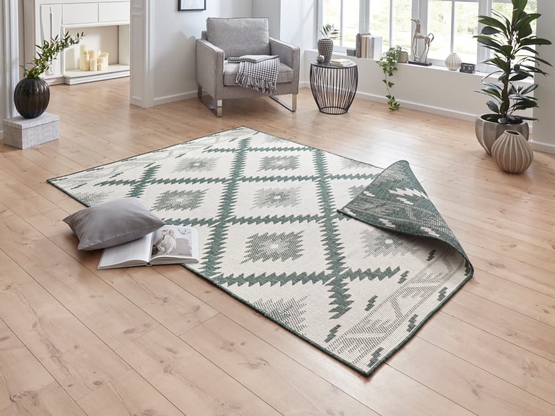 HANSE Home Teppich Malibu Wendeteppich | Grün