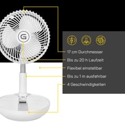 Gutfels Tischventilator »VENTI 3030 R« | Weiß