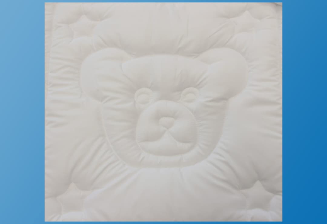 Dreams Steppbett + Kopfkissen Teddybär | Weiß