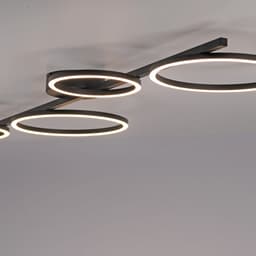 JUST LIGHT Deckenleuchte MINI RITUS | Schwarz