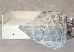 Wohndecke Kaschmirtouch Ornamente | Grau