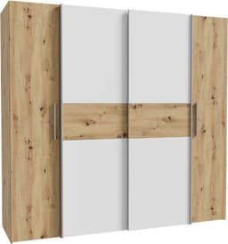 FORTE Kleiderschrank Kalixtus | Holztöne