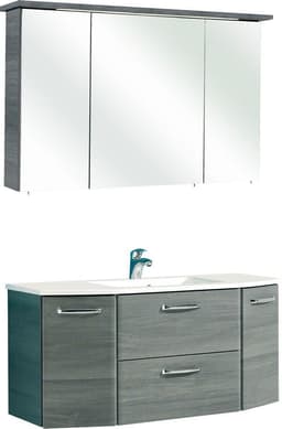 Saphir Quickset 328 Badmöbel-Set | Grau