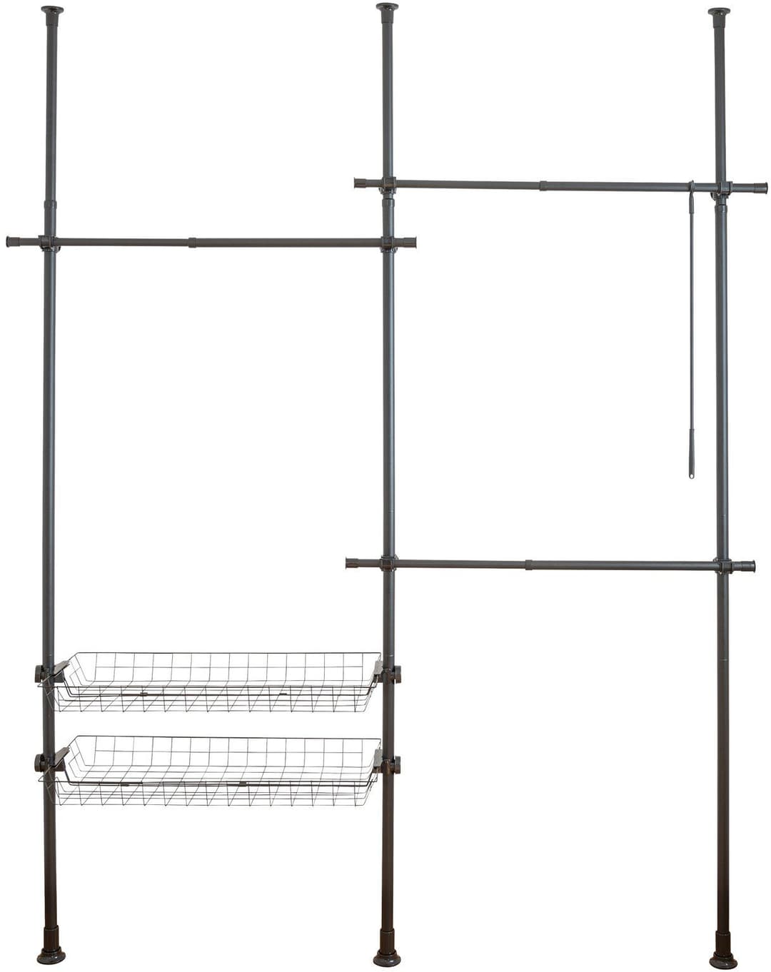 Wenko Teleskopregal Herkules Duo | Schwarz
