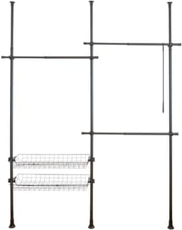 Wenko Teleskopregal Herkules Duo | Schwarz