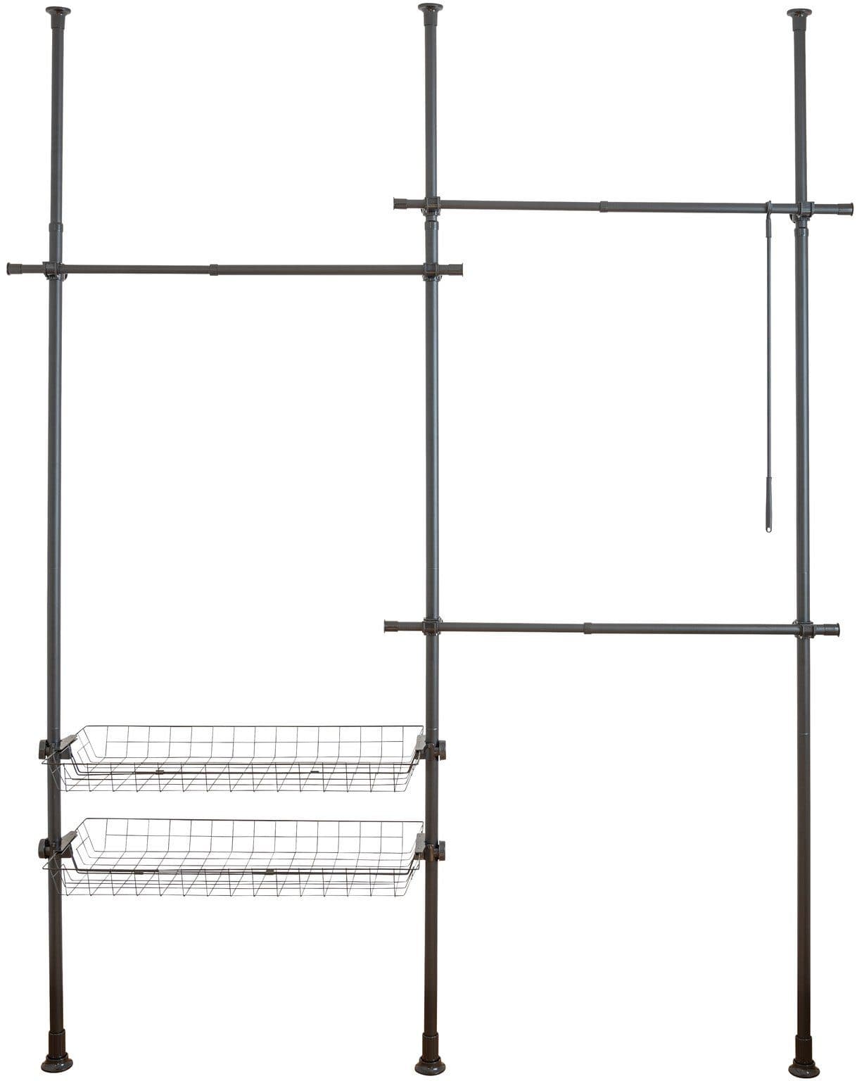 Wenko Teleskopregal Herkules Duo | Schwarz