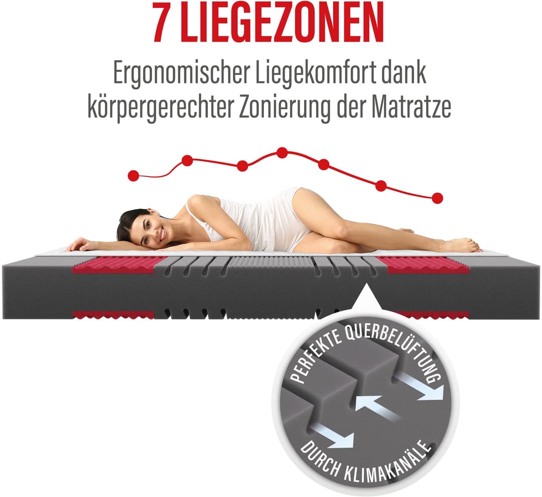 Paradies Prolife Supreme Kaltschaummatratze | Grau