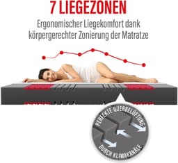 Paradies Prolife Supreme Kaltschaummatratze | Grau