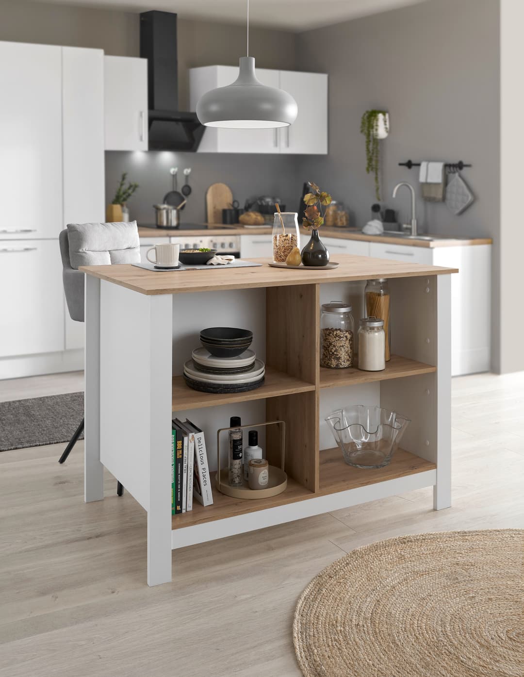BASIC by Balculina Sugar Kücheninsel | Holztöne