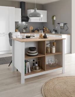 BASIC by Balculina Sugar Kücheninsel | Holztöne